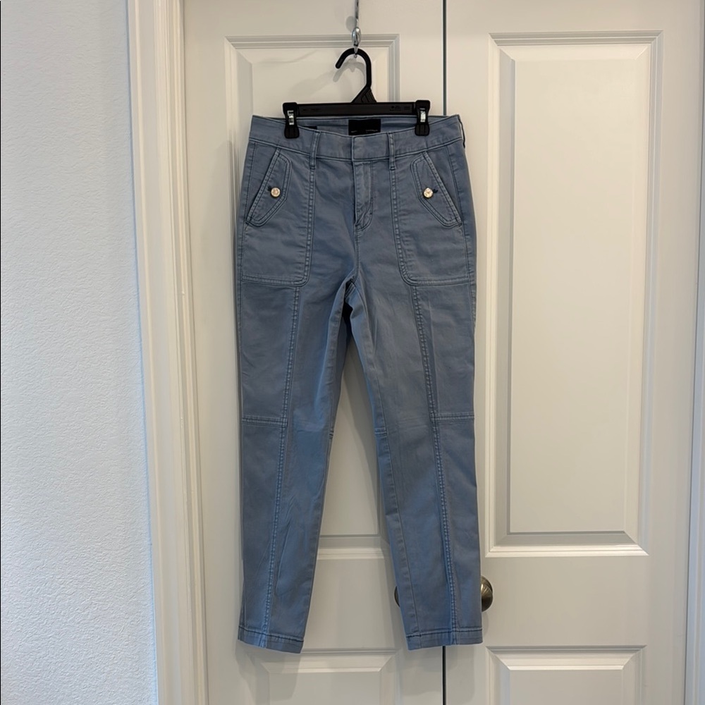 White House Black Market Blue Ankle Cropped Pants
